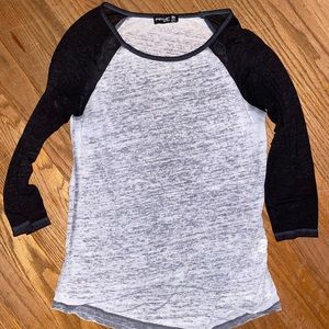 Dark + light grey long sleeve
